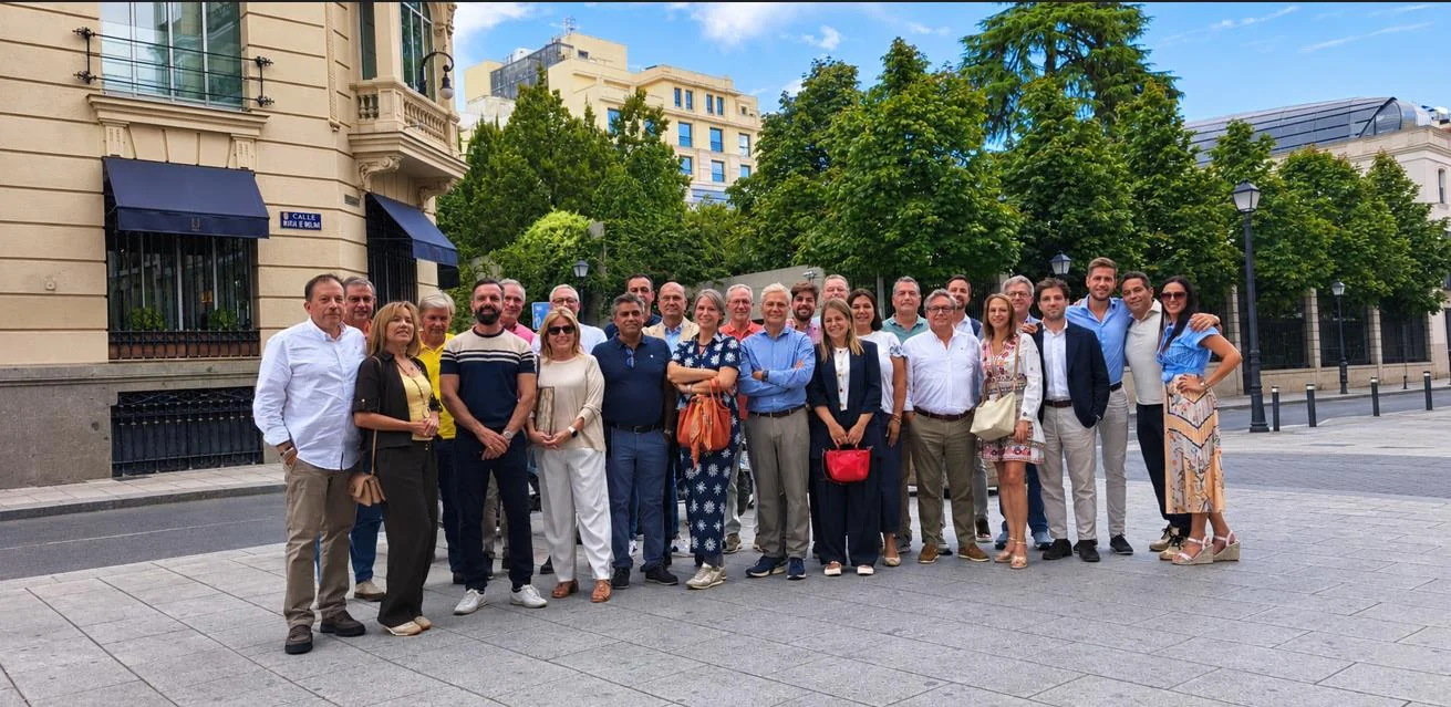 Los socios de las corredurías de Mediavanz en la reunión de trabajo de Madrid, en septiembre de 2026